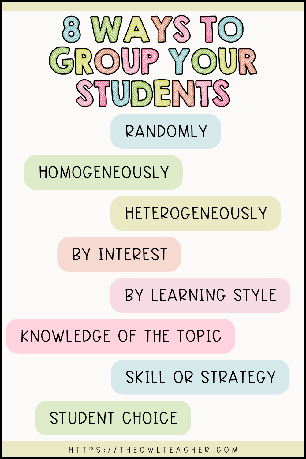 8 Completely different Methods to Group Your College students